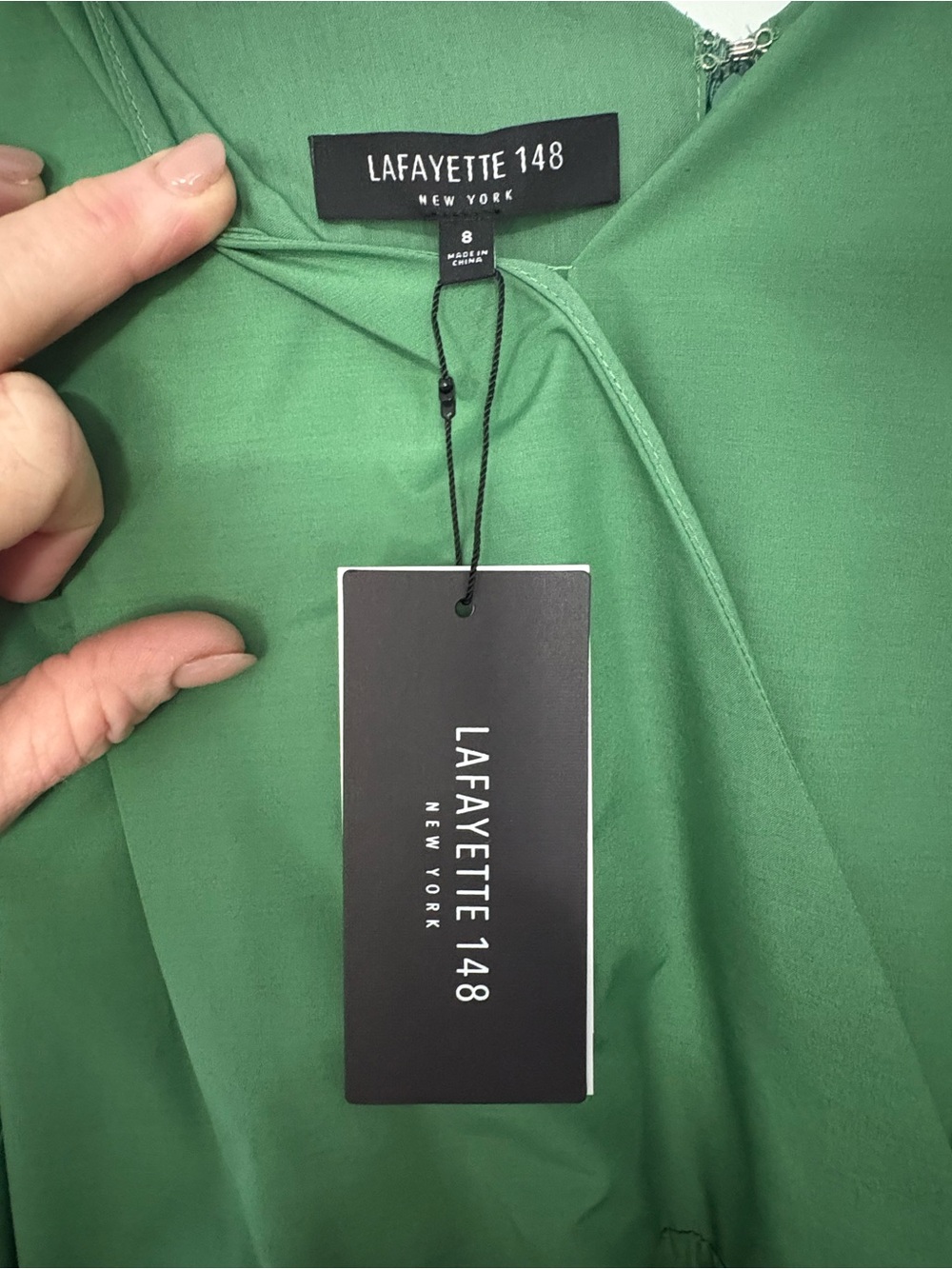 Lafayette 148 New York Green Sleeveless Tiered Pleated Maxi Dress with Belt, NWT - Picture 8 of 11